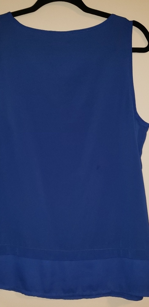 Blue dressy tank top